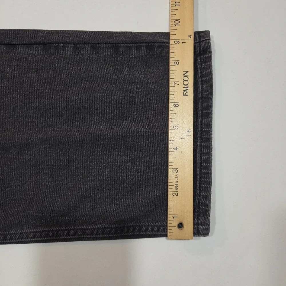 NWT Levi's Jeans Black 569 Loose Straight Baggy Y2K Stretch Men's 42x34 DIstress